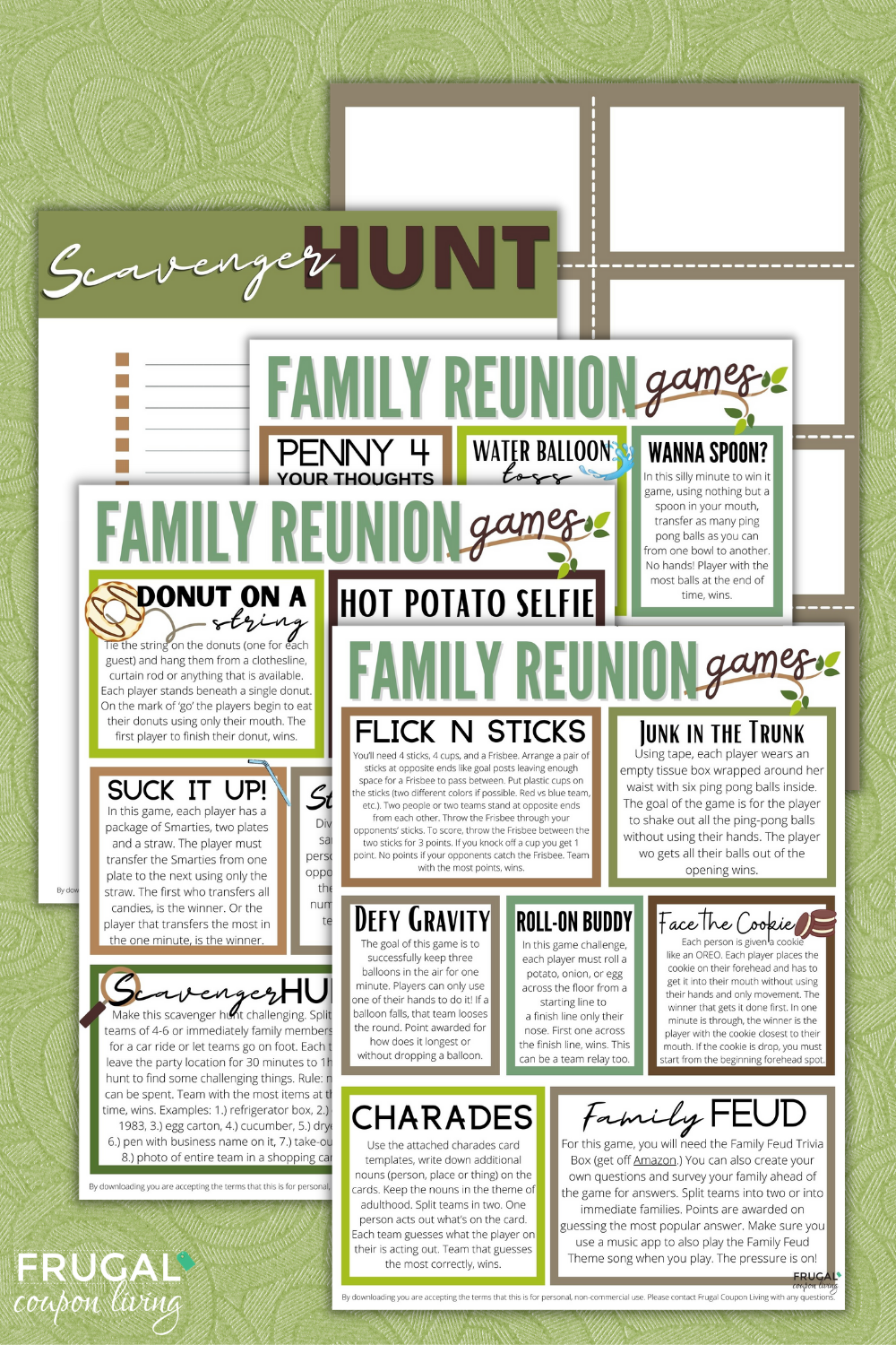 The Best Family Reunion Games Printable - Games for Family Gatherings –  Frugal Coupon Living