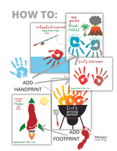 Load image into Gallery viewer, Father&#39;s Day Handprint Art Set