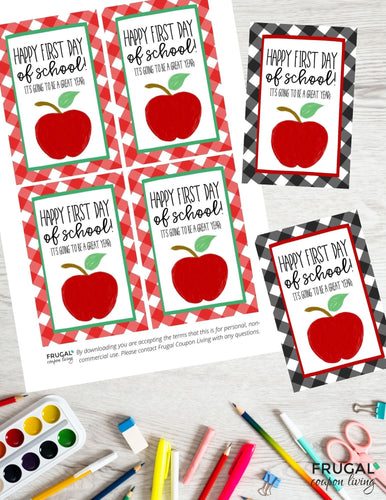 First Day of School Gift Tag