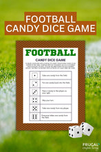 Load image into Gallery viewer, Football Dice Game