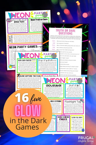 Neon Glow in the Dark Party Games