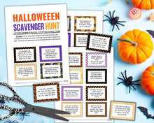 Load image into Gallery viewer, Halloween Scavenger Hunt Riddles