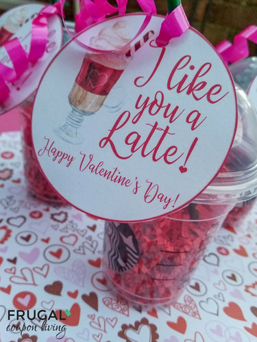I Like You a Latte Teacher Gift Tag
