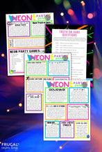 Load image into Gallery viewer, Neon Glow in the Dark Party Games