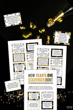 Load image into Gallery viewer, New Year&#39;s Eve Scavenger Hunt Riddles