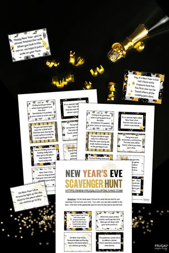 New Year's Eve Scavenger Hunt Riddles