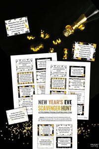 New Year's Eve Scavenger Hunt Riddles