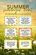 Summer Scavenger Hunt (Indoor & Outdoor)