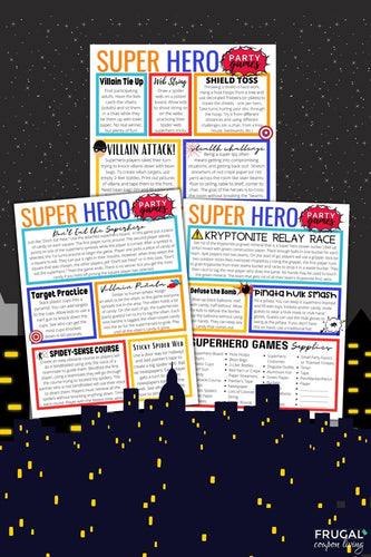 Superhero Party Games