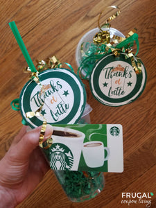 Thanks a Latte Gift Tag