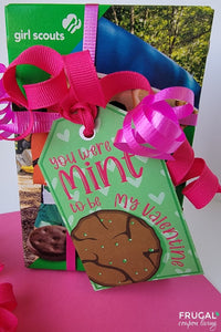 Girl Scouts Valentine Gift Tags for Thin Mint Cookies