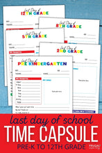 Load image into Gallery viewer, Last Day of School Time Capsule