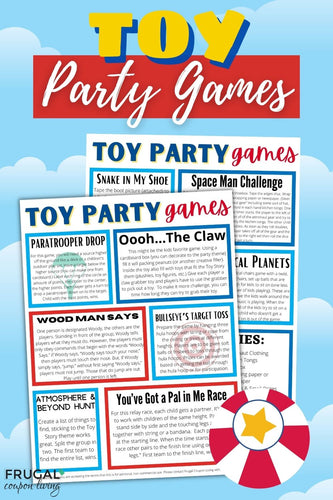 Toy Themed Party Games + Bonus Printables