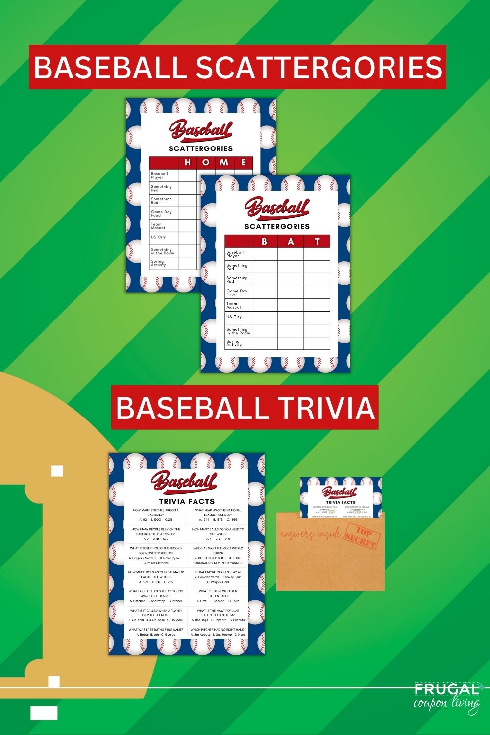 Homerun Baseball Printable Activities for Kids and Adults – Frugal