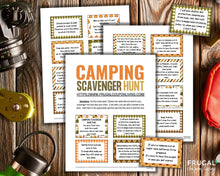 Load image into Gallery viewer, Camping Scavenger Hunt Riddles