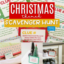 Load image into Gallery viewer, Elf Christmas Scavenger Hunt - 22 Clues (with or without an Elf)