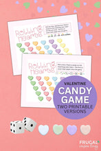 Load image into Gallery viewer, Valentine Conversation Hearts Dice Game