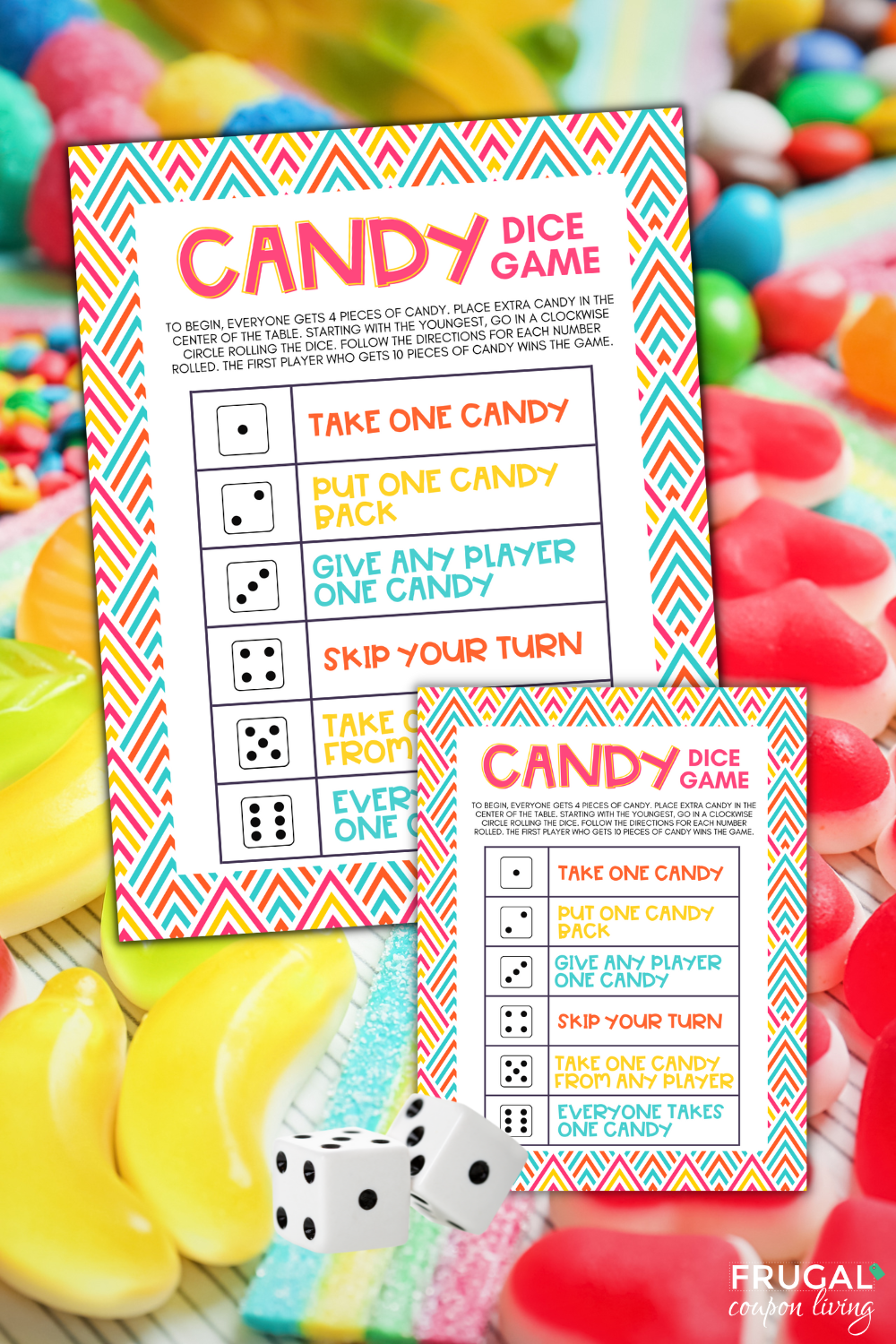 Super Fun Editable Candy Dice Game Printable - Any Occasions! – Frugal Coupon Living for Candy Guessing Game Free Printable Pdf