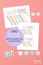 Load image into Gallery viewer, Valentine Conversation Hearts Dice Game