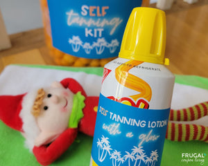 Funny Elf Self Tanning Kit Printable Label