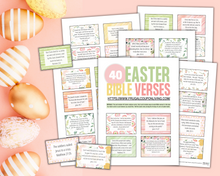 Load image into Gallery viewer, 40 Lent or Easter Bible Verses for Kids