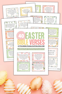 40 Lent or Easter Bible Verses for Kids