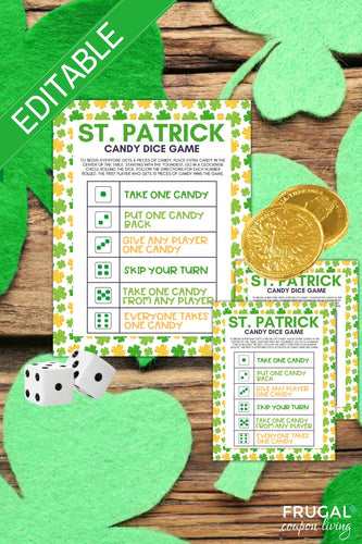St. Patrick's Day Candy Dice Game