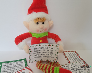 Elf Advent Calendar Bible Verses for Kids (24-days)