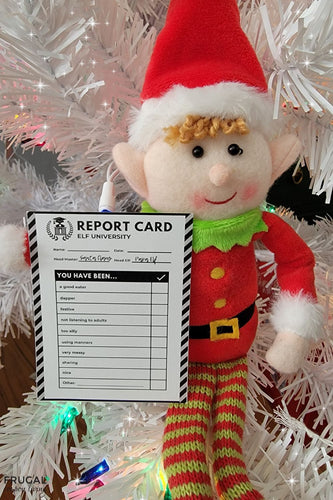 Elf Report Card Set of 4 Notes for Good and Bad Behavior
