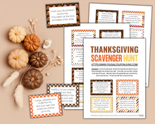 Load image into Gallery viewer, Thanksgiving Scavenger Hunt Riddles