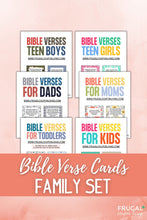 Load image into Gallery viewer, Family Bible Verse Cards Set