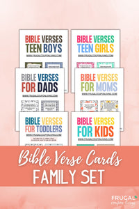 Family Bible Verse Cards Set