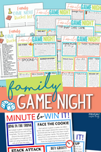 Load image into Gallery viewer, Family Game Night - 46 Game Instructions &amp; Game Bucket List