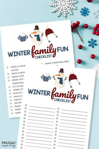 Winter Family Bucket List Bundle