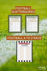 Football Game Printables