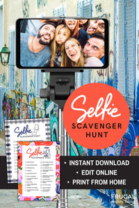 Editable Selfie Scavenger Hunt