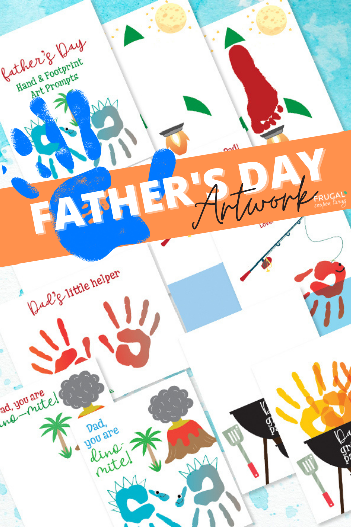 Handprint art for dad 2025