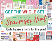 Load image into Gallery viewer, Year Round Holiday Scavenger Hunt Set