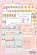 Load image into Gallery viewer, Ice Cream Party Supplies &amp; Games