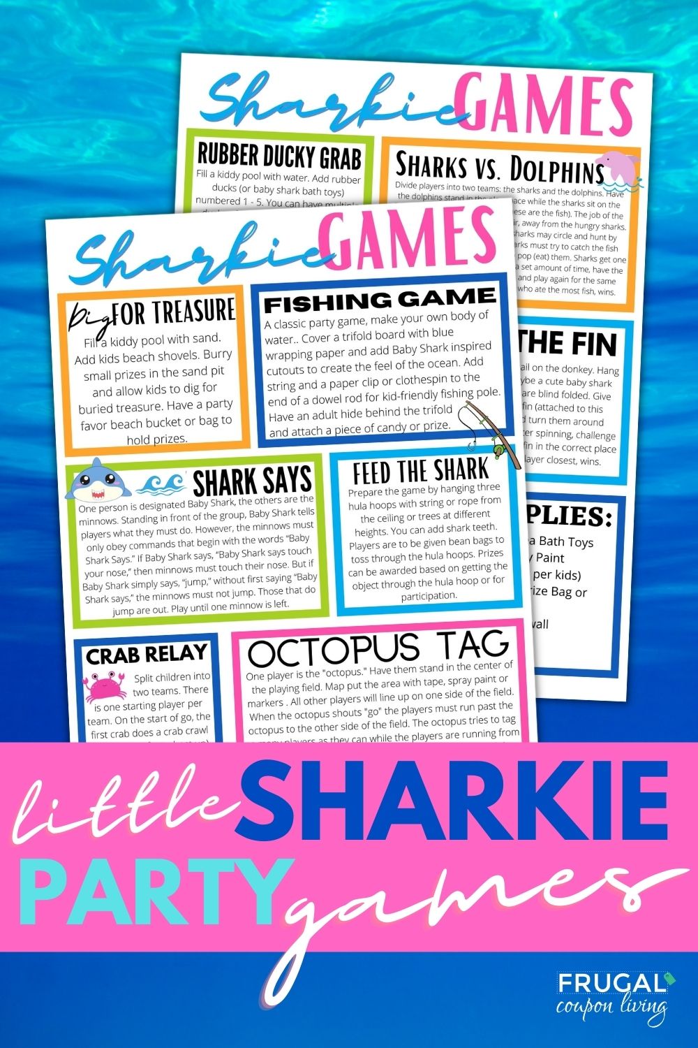 Shark Themed Party Games for Toddlers – Frugal Coupon Living