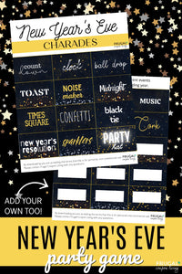 New Year's Eve Charades Party Game