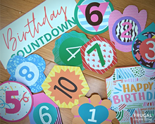 Load image into Gallery viewer, Birthday Countdown Gift Tags