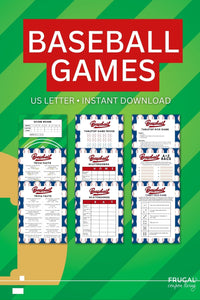 Baseball Game Printables