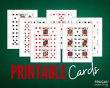 Load image into Gallery viewer, 20 Playing Card Games Printable