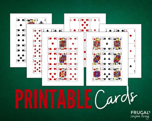 20 Playing Card Games Printable