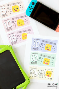 Screen Time Tickets for Kids