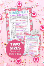 Load image into Gallery viewer, Slumber Party Candy Dice Game