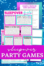 Load image into Gallery viewer, Sleepover Party Games