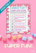 Load image into Gallery viewer, Slumber Party Candy Dice Game
