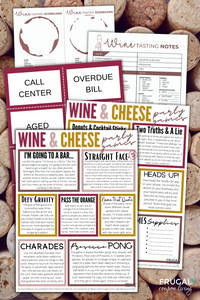 Wine Party Games + Wine Tasting Scorecards